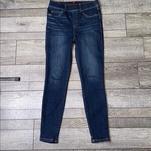 SPANX Women's Pull-On Skinny Jeans - Dark Blue